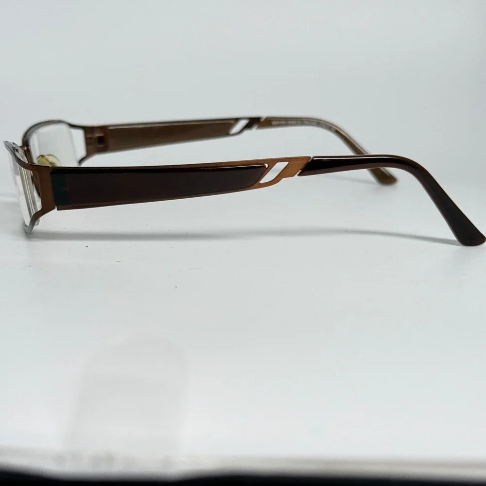 Kevin Ferud KF 2014 COLA Eyeglasses Frames Brown Rectangle 51-18-135 Italy‎ CE
